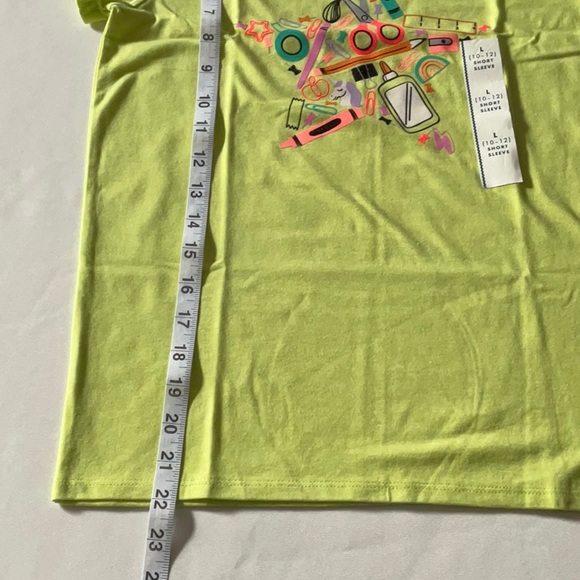 Cat & Jack Girls supplies tarta tee Ligh Green size L‎ - Picture 6 of 7